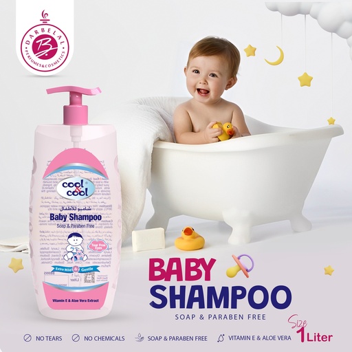 Vitamine E & Aleo Vera Baby Shampooo  1000 ML -  By Cool&Cool